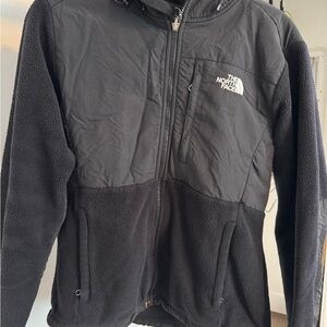 The North Face Denali Classic Black Jacket with Hood